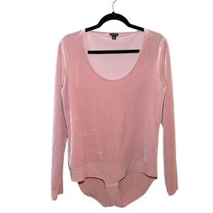 J.CREW XL Pink Velvet Bodysuit